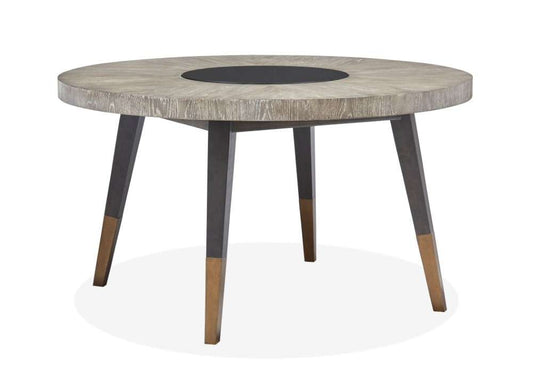 Magnussen - Ryker Round Dining Table in Nocturn Black & Coventry Grey - D5013-24 veiw 1