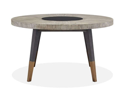 Magnussen - Ryker Round Dining Table in Nocturn Black & Coventry Grey - D5013-24 veiw 2