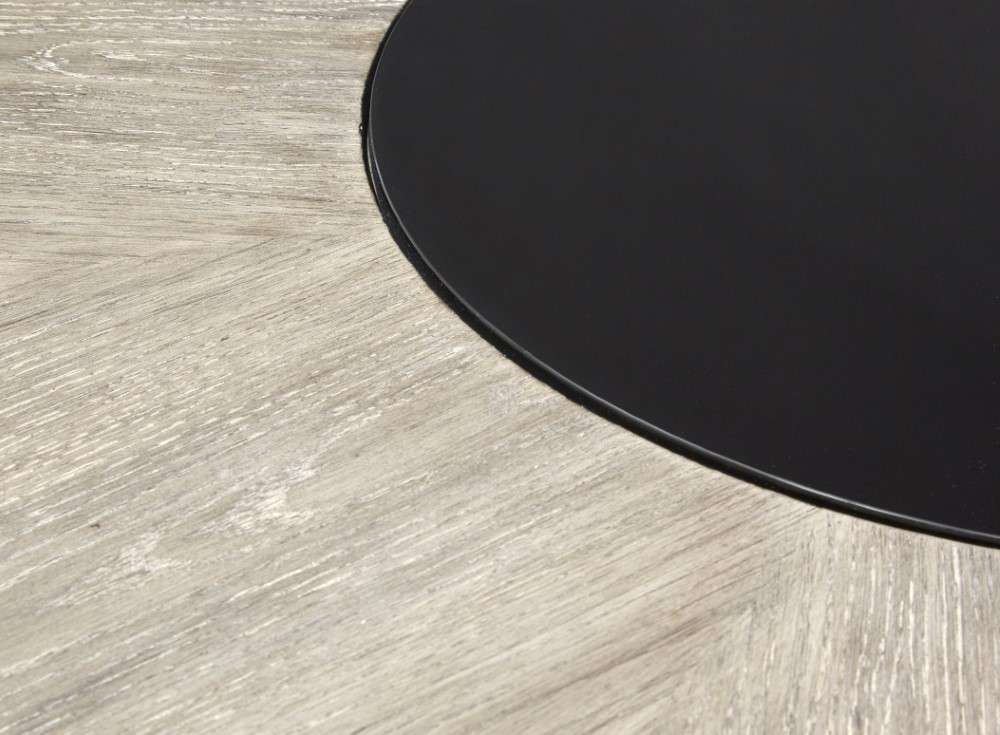 Magnussen - Ryker Round Dining Table in Nocturn Black & Coventry Grey - D5013-24 veiw 3