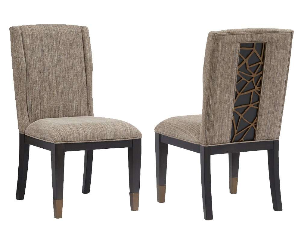 Magnussen - Ryker Upholstered Host Side Chair in Nocturn Black & Coventry Grey (Set of 2) - D5013-66 veiw 1