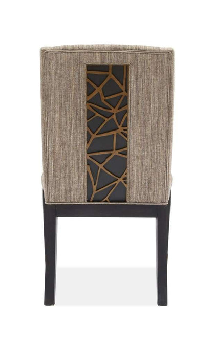 Magnussen - Ryker Upholstered Host Side Chair in Nocturn Black & Coventry Grey (Set of 2) - D5013-66 veiw 2