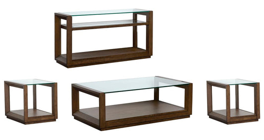 Magnussen - Sebastian Cinnamon Rectangular Cocktail Table With 2 End Table And Sofa Table - T6361-43KIT3 view 1