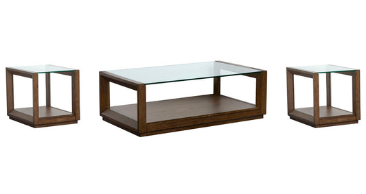 Magnussen - Sebastian Cinnamon Rectangular Cocktail Table With 2 End Table - T6361-43KIT2 view 1