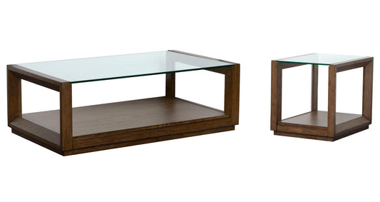 Magnussen - Sebastian Cinnamon Rectangular Cocktail Table With End Table - T6361-43KIT1 view 1