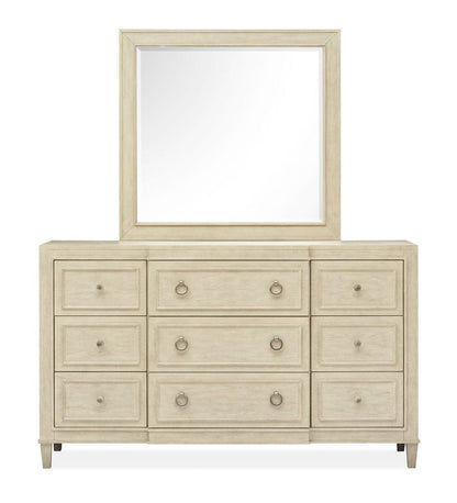 Magnussen - Sheridan Limestone Drawer Dresser With Landscape Mirror - B5671-2040 view 2
