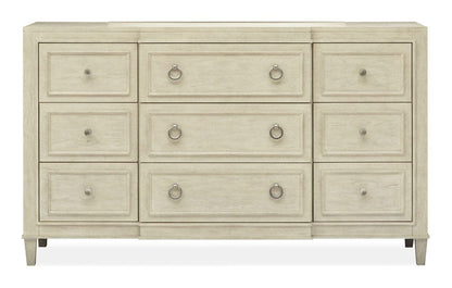 Magnussen - Sheridan Limestone Drawer Dresser With Landscape Mirror - B5671-2040 view 4