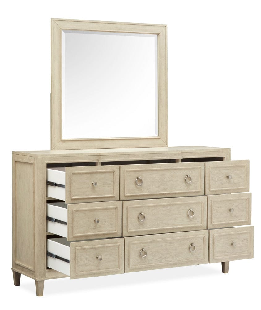 Magnussen - Sheridan Limestone Drawer Dresser With Landscape Mirror - B5671-2040 view 6