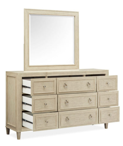 Magnussen - Sheridan Limestone Drawer Dresser With Landscape Mirror - B5671-2040 view 6