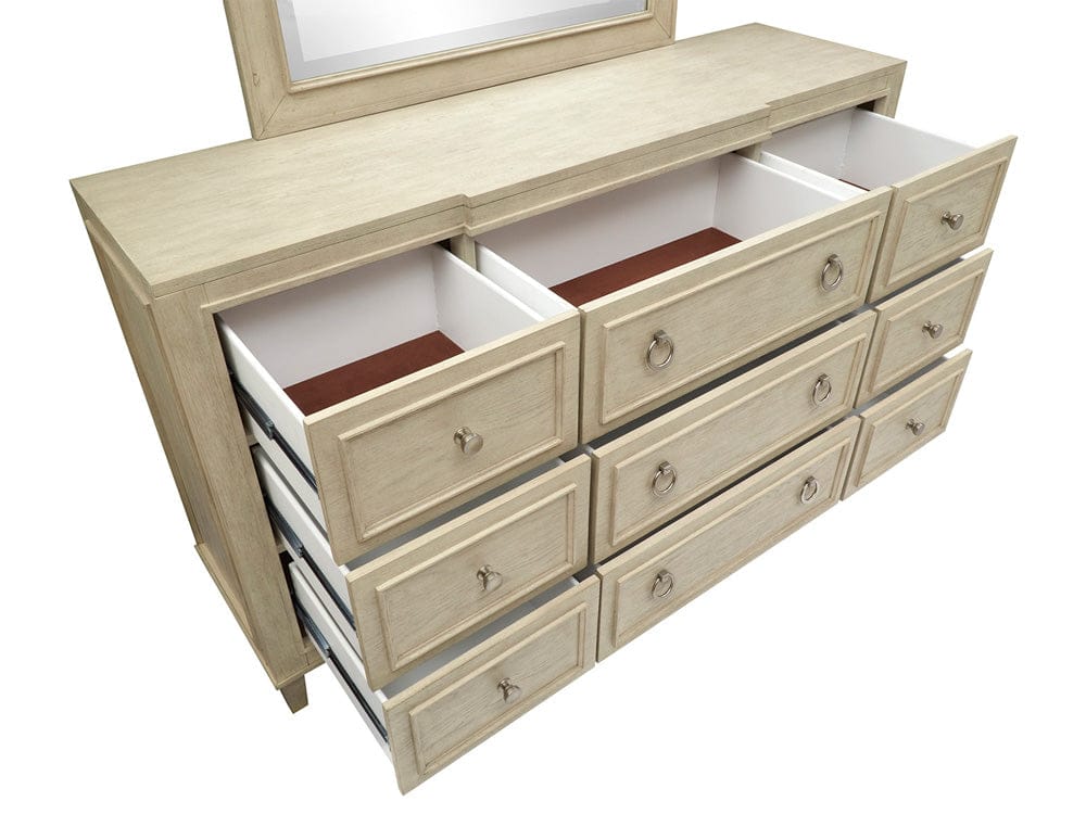 Magnussen - Sheridan Limestone Drawer Dresser With Landscape Mirror - B5671-2040 view 7