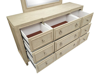 Magnussen - Sheridan Limestone Drawer Dresser With Landscape Mirror - B5671-2040 view 7