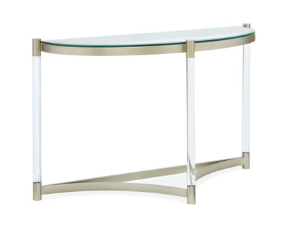 Magnussen - Silas Demilune Sofa Table in Platinum - T4984-75 veiw 1