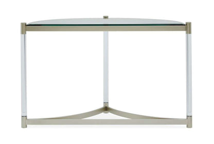Magnussen - Silas Demilune Sofa Table in Platinum - T4984-75 veiw 4