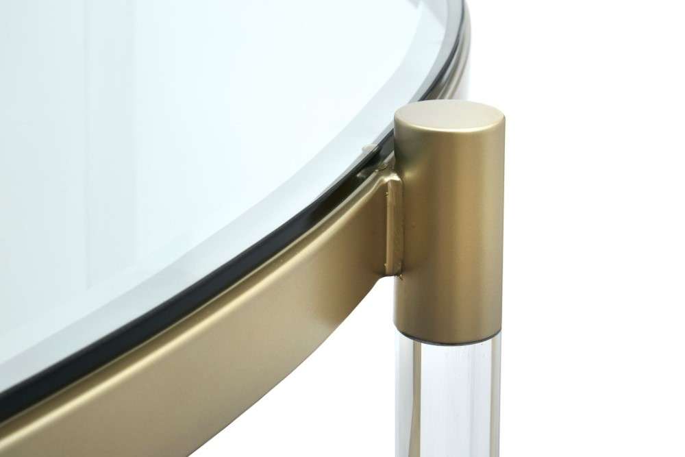 Magnussen - Silas Demilune Sofa Table in Platinum - T4984-75 veiw 6