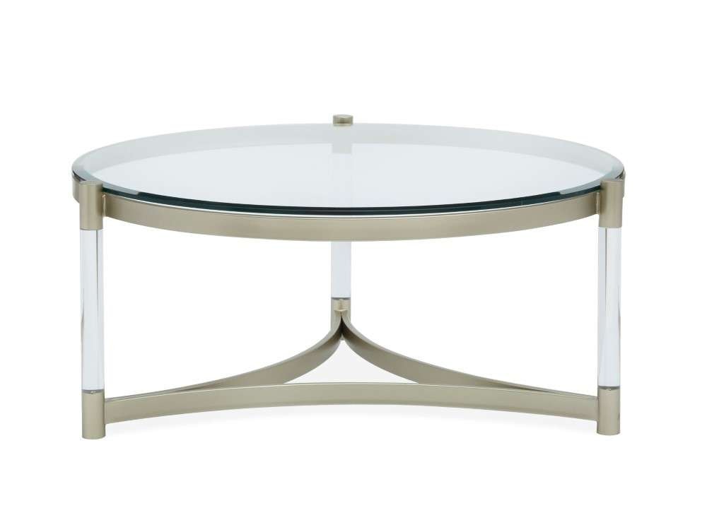 Magnussen - Silas Round Cocktail Table in Platinum - T4984-45 veiw 4