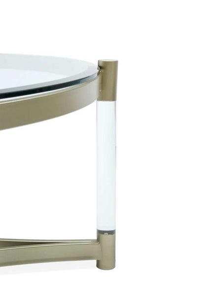 Magnussen - Silas Round Cocktail Table in Platinum - T4984-45 veiw 6