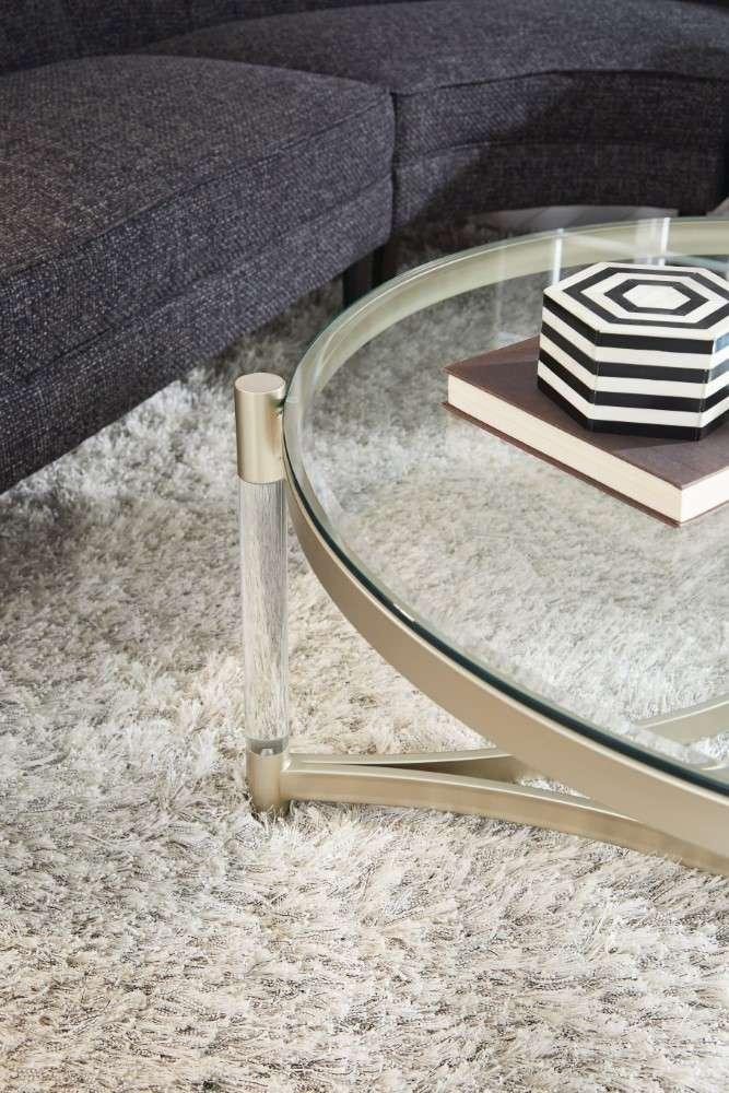 Magnussen - Silas Round Cocktail Table in Platinum - T4984-45 veiw 7
