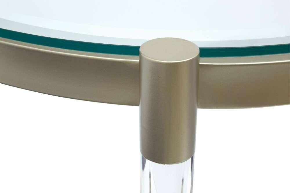 Magnussen - Silas Round End Table in Platinum - T4984-05 veiw 4