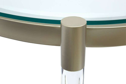 Magnussen - Silas Round End Table in Platinum - T4984-05 veiw 4