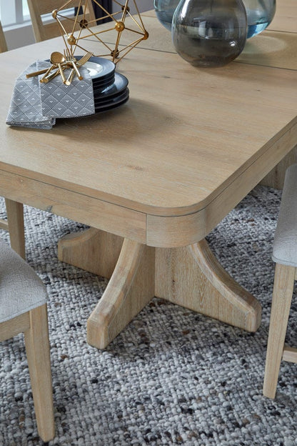Magnussen - Somerset Butternut Extendable Trestle Dining Table - D5684-21 view 6