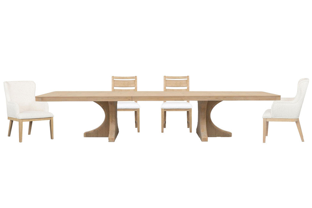 Magnussen - Somerset Butternut Extendable Trestle Dining Table With 2 Side Chairs And 2 Arm Chairs - D5684-21-KIT21 view 1