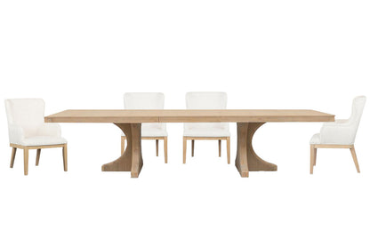 Magnussen - Somerset Butternut Extendable Trestle Dining Table With 4 Arm Chairs - D5684-21-KIT11 view 1