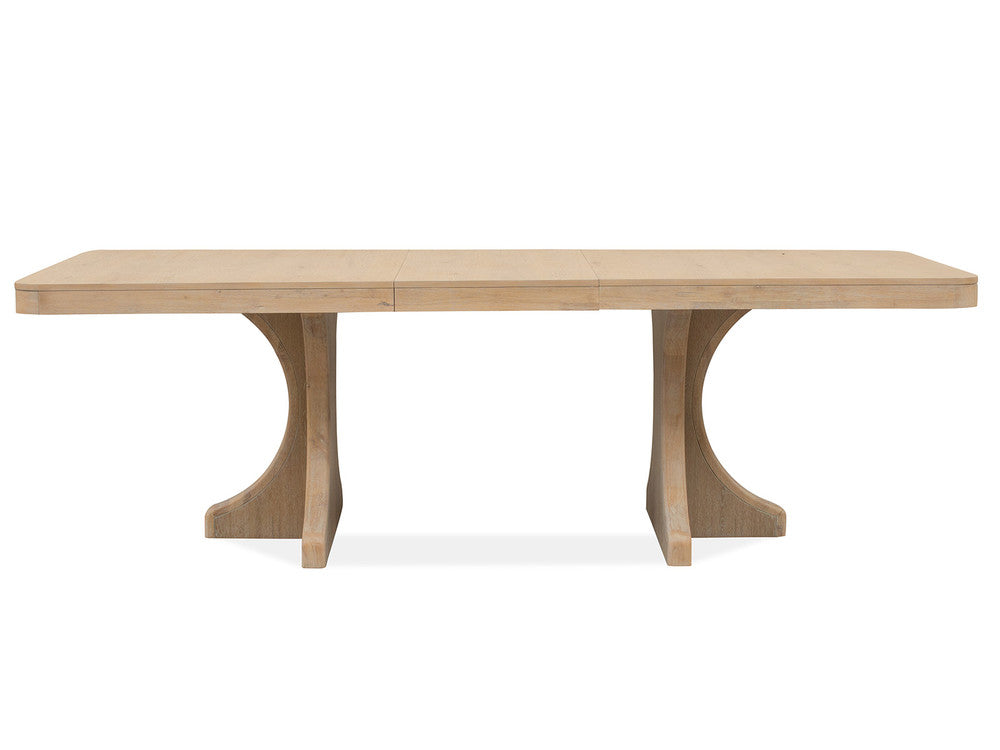 Magnussen - Somerset Butternut Extendable Trestle Dining Table With 6 Arm Chairs And Sideboard - D5684-21-KIT17 view 3