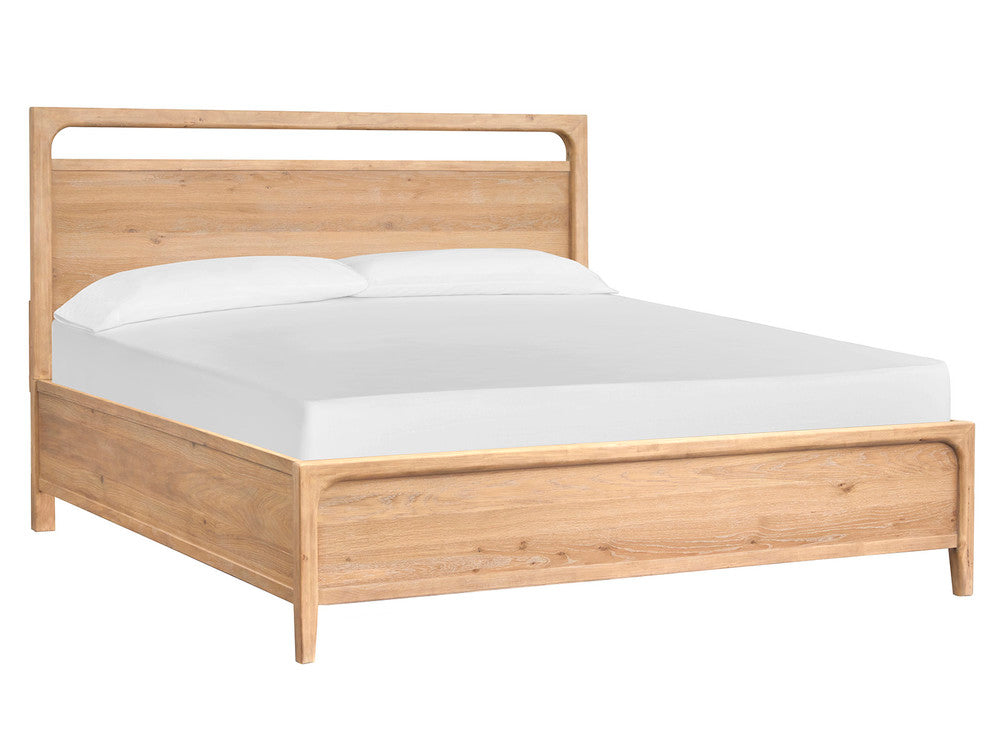 Magnussen - Somerset Butternut King Panel Bed 2 Nightstands And Drawer Dresser With Landscape Mirror - B5684-64-KIT4 view 2