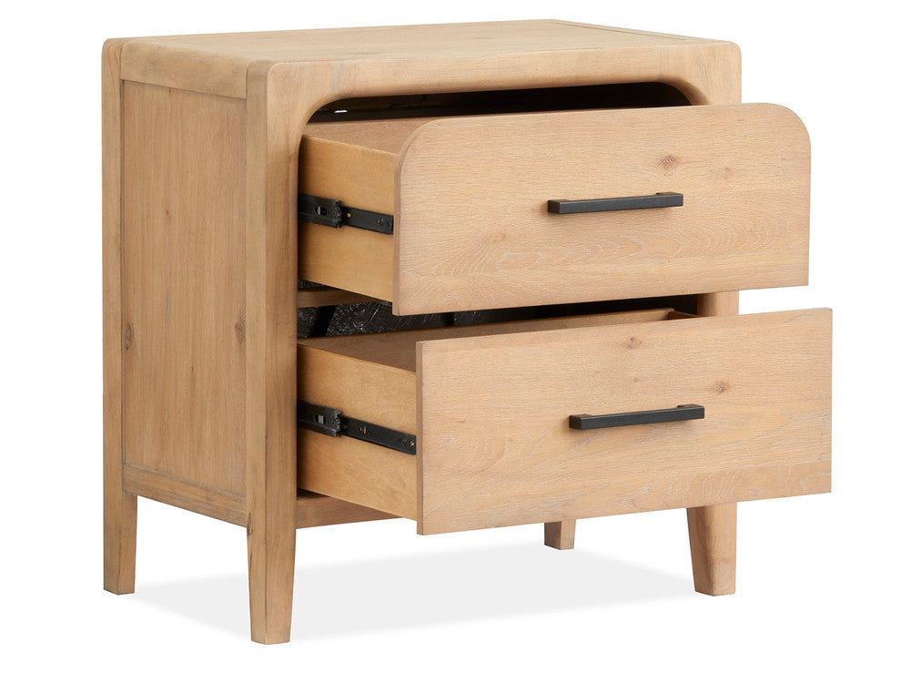 Magnussen - Somerset Butternut King Panel Bed With 2 Nightstands - B5684-64-KIT2 view 8