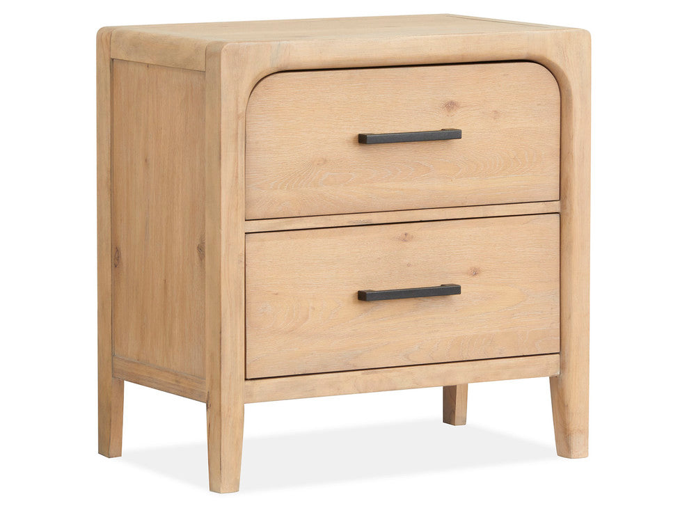 Magnussen - Somerset Butternut King Panel Bed With Nightstand - B5684-64-KIT1 view 5