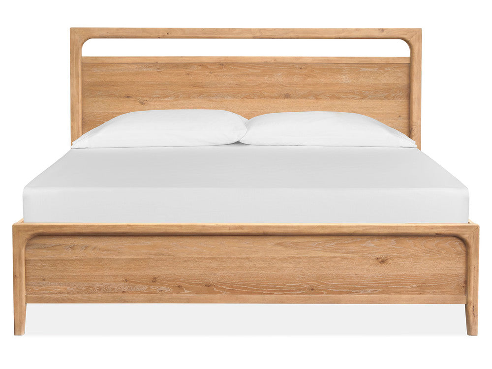 Magnussen - Somerset Butternut Queen Panel Bed With 2 Nightstands - B5684-54-KIT2 view 3