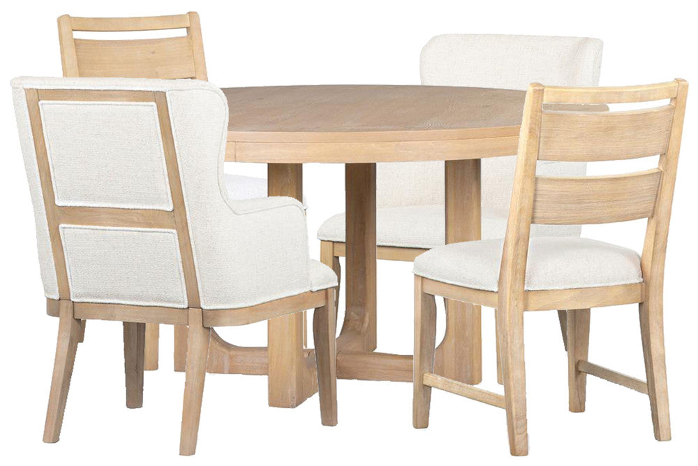 Magnussen - Somerset Butternut Round Dining Table With 2 Side Chairs And 2 Arm Chairs - D5684-22-KIT11 view 1