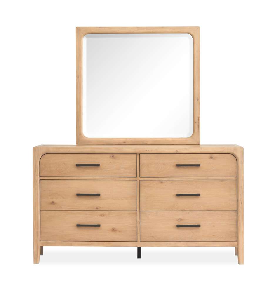 Magnussen - Somerset Double Drawer Dresser with Landscape Mirror - B5684-2240 veiw 1