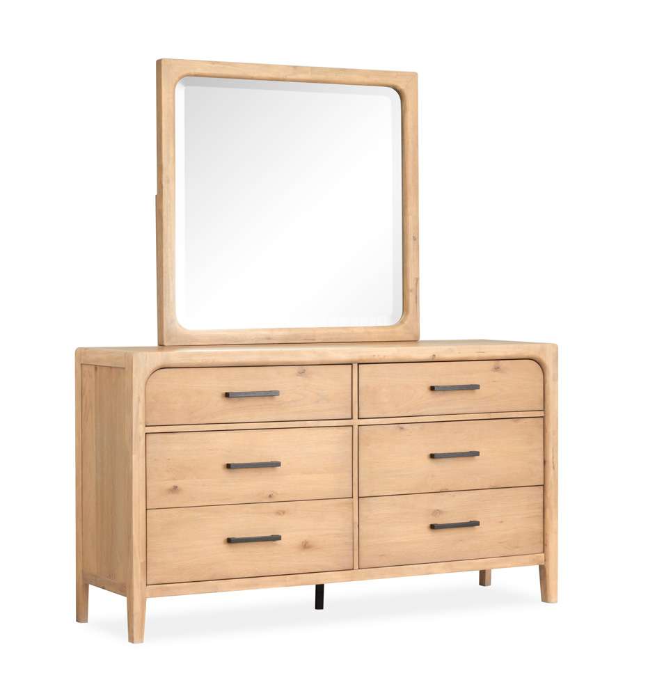 Magnussen - Somerset Double Drawer Dresser with Landscape Mirror - B5684-2240 veiw 2