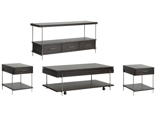 Magnussen - Spencer Dark Briarsmoke Lift Top Storage Cocktail Table With 2 End Table And Sofa Table - T5897-50KIT6 view 1