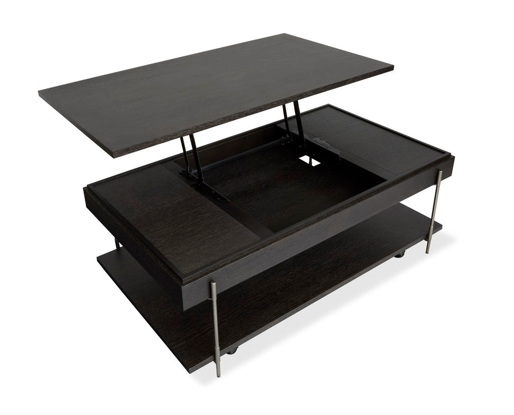 Magnussen - Spencer Dark Briarsmoke Lift Top Storage Cocktail Table With Casters - T5897-50 view 5