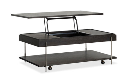 Magnussen - Spencer Dark Briarsmoke Lift Top Storage Cocktail Table With Casters - T5897-50 view 6