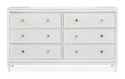 Magnussen - Springhouse Whisper White Double Drawer Dresser With Landscape Mirror - B5993-2240 view 5