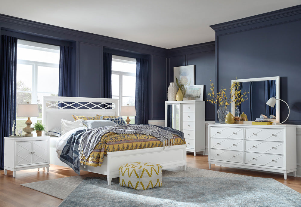 Magnussen - Springhouse Whisper White Double Drawer Dresser With Landscape Mirror - B5993-2240 view 12