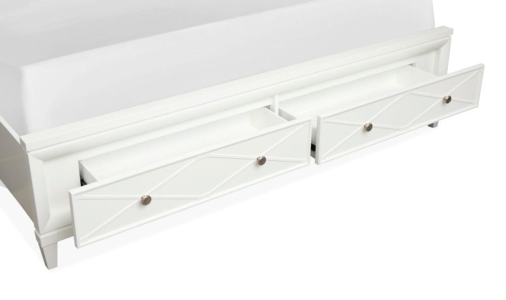 Magnussen - Springhouse Whisper White Queen Upholstered Panel Storage Bed - B5993-55A view 7