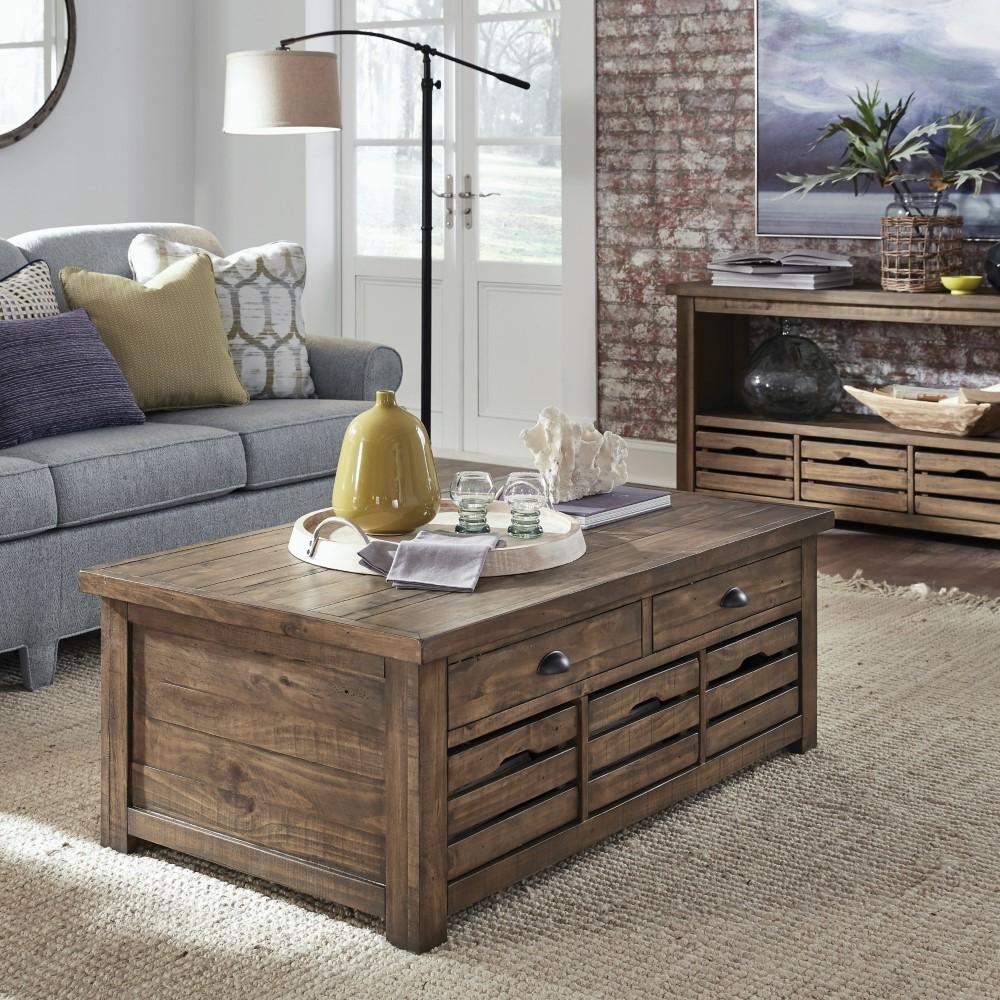 Magnussen - Stratton Lift Top Storage Cocktail Table ( Casters) - T4481-50 veiw 2
