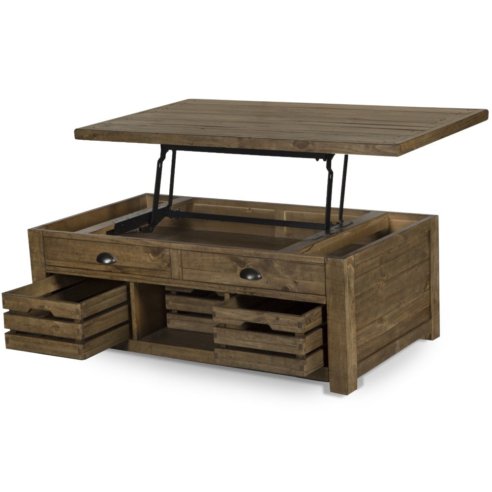 Magnussen - Stratton Lift Top Storage Cocktail Table ( Casters) - T4481-50 veiw 5