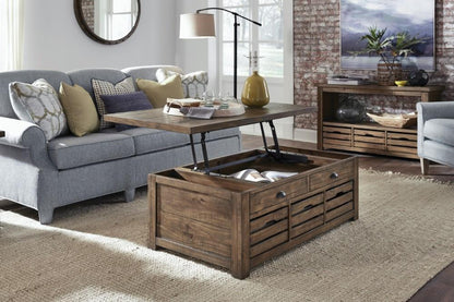 Magnussen - Stratton Lift Top Storage Cocktail Table ( Casters) - T4481-50 veiw 6