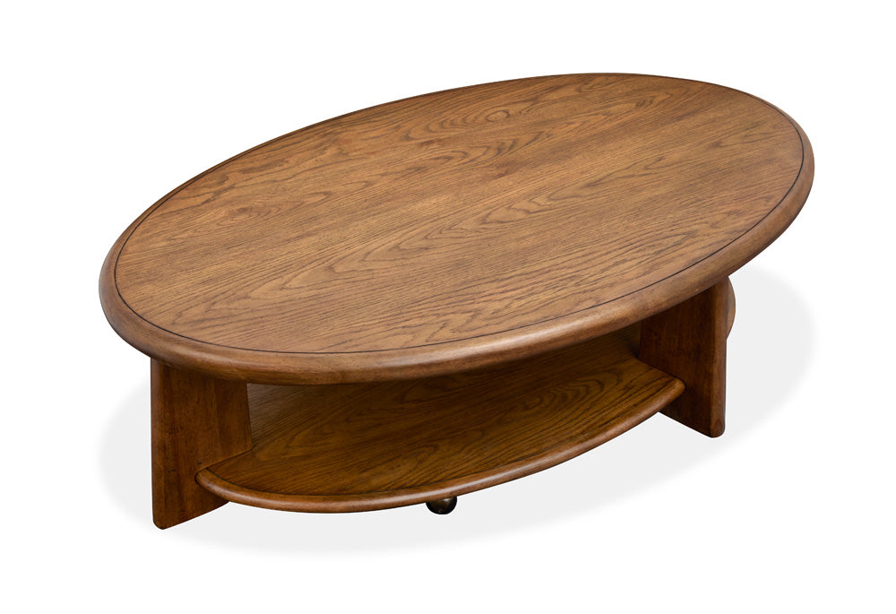 Magnussen - Tanner Tawny Brown Oval Cocktail Table With Casters - T6354-47 view 3