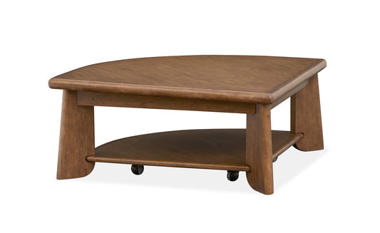 Magnussen - Tanner Tawny Brown Pie Shaped Lift Top Cocktail Table With Casters - T6354-65 view 2