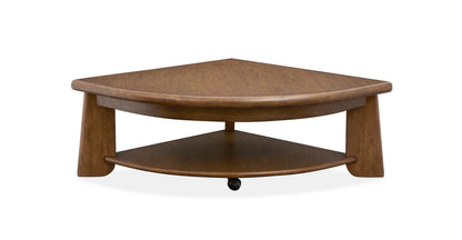 Magnussen - Tanner Tawny Brown Pie Shaped Lift Top Cocktail Table With Casters - T6354-65 view 4