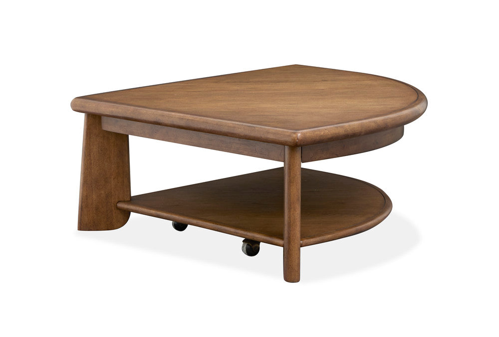 Magnussen - Tanner Tawny Brown Pie Shaped Lift Top Cocktail Table With Casters - T6354-65 view 5