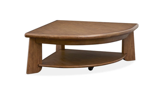Magnussen - Tanner Tawny Brown Pie Shaped Lift Top Cocktail Table With End Table - T6354-65KIT1 view 2