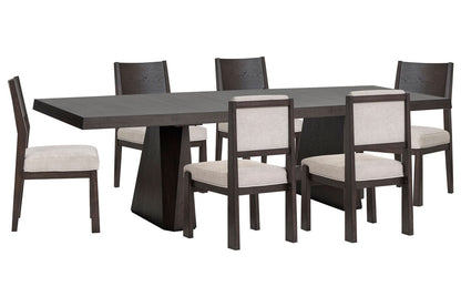 Magnussen - Tauren Coffee Bean Extendable Double Pedestal Dining Table With 4 Side Chairs And 2 Upholstered Side Chairs - D6434-32-KIT22 view 1