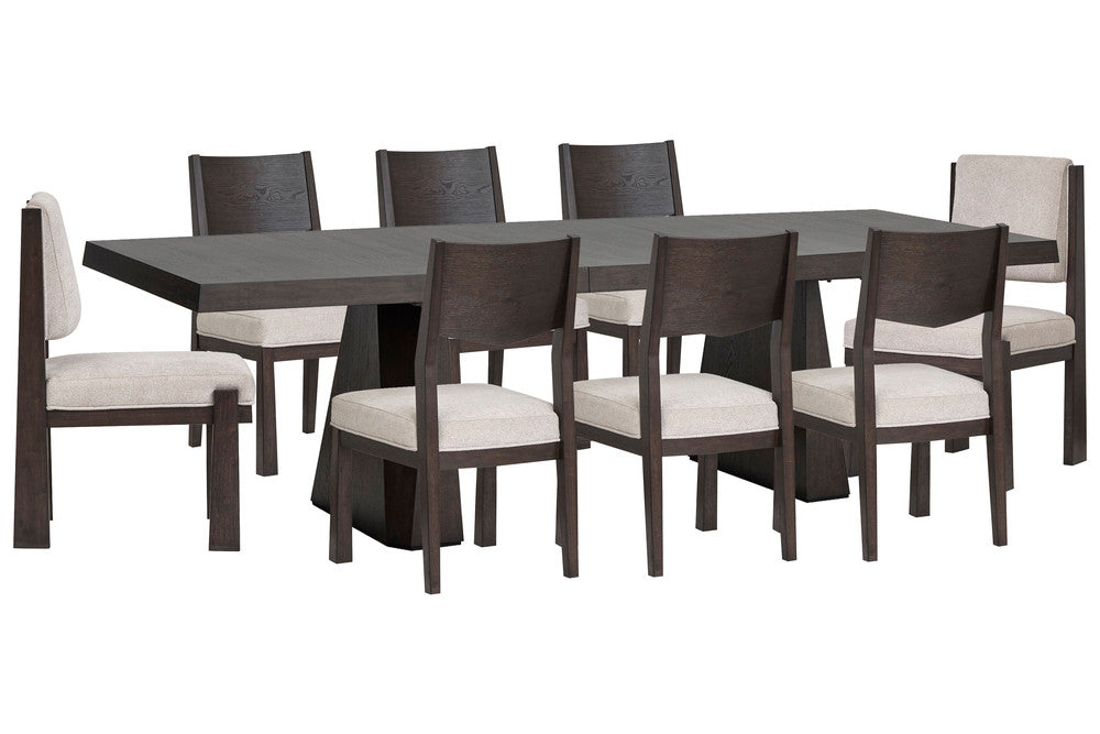 Magnussen - Tauren Coffee Bean Extendable Double Pedestal Dining Table With 6 Side Chairs And 2 Upholstered Side Chairs - D6434-32-KIT25 view 1
