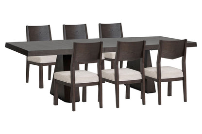 Magnussen - Tauren Coffee Bean Extendable Double Pedestal Dining Table With 6 Side Chairs - D6434-32-KIT4 view 1